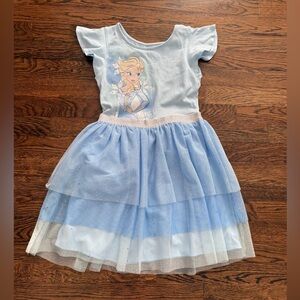 Like New Jumping Beans x Disney Tulle Blue Frozen Elsa Girls Dress